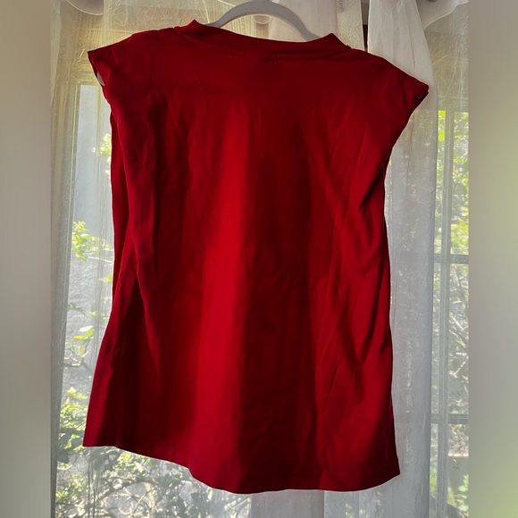 FARM Rio Red Sleeveless Boxy Muscle Tee - Picture 8 of 9